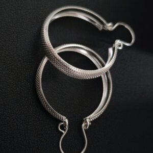 Argollas Bote Piel de Serpiente
